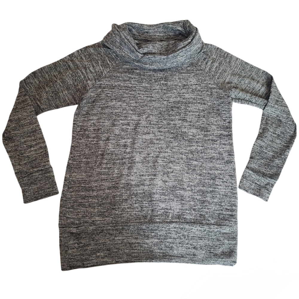 Perseption Concept Gray Cowl Neck Lightweight Lon… - image 3